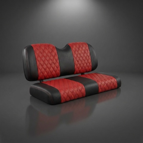 Red two-tone seats